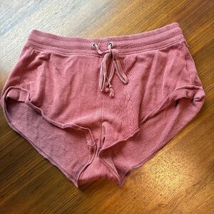 Aerie lounge shorts in coral